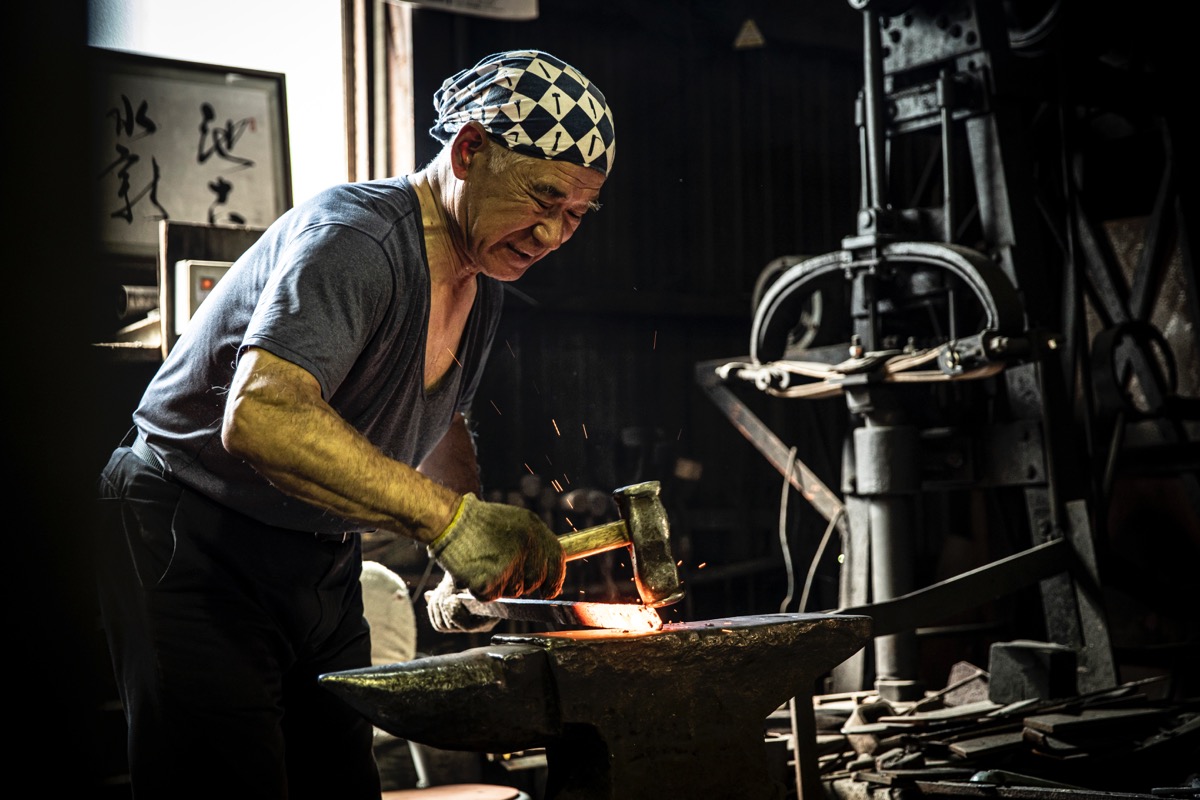 ふくべ鍛冶について ふくべ鍛冶 能登の野鍛冶 明治四十一年創業 包丁研ぎ、金物修理 ふくべ鍛冶